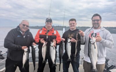 Fish On is the most common words aboard Big King Salmon Charters